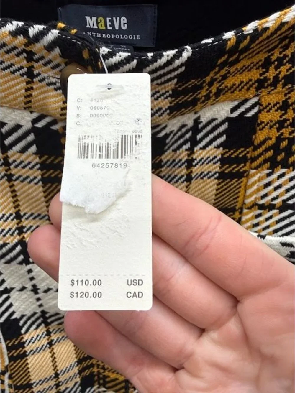 Maeve by Anthropologie Plaid Mini Skirt - Picture 5 of 6